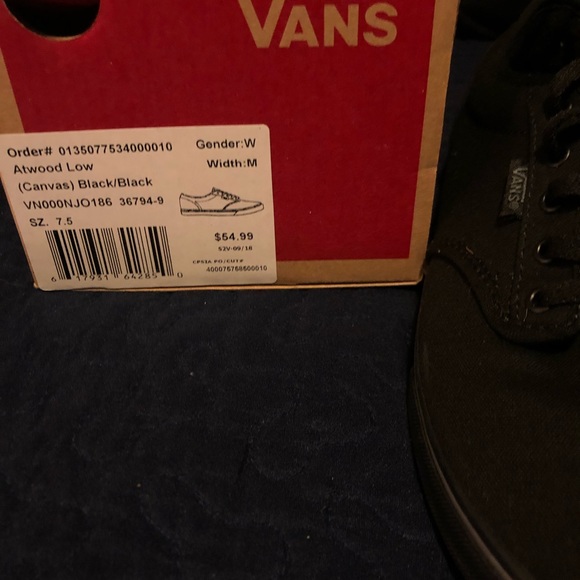 All black Vans - Picture 4 of 4